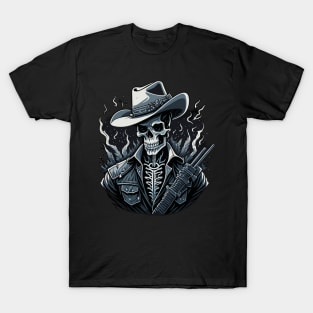 Cowboy Skull with Gun T-Shirt